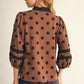 DOTTIE DOT BROWN TOP