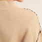 STITCHED OATMEAL SWEATER