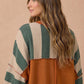 HACCI OLIVE/RUST STRIPED LS