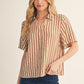 LOTTA RUFFLE MOCHA TOP