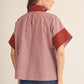 NECKLINE RUST SS TOP