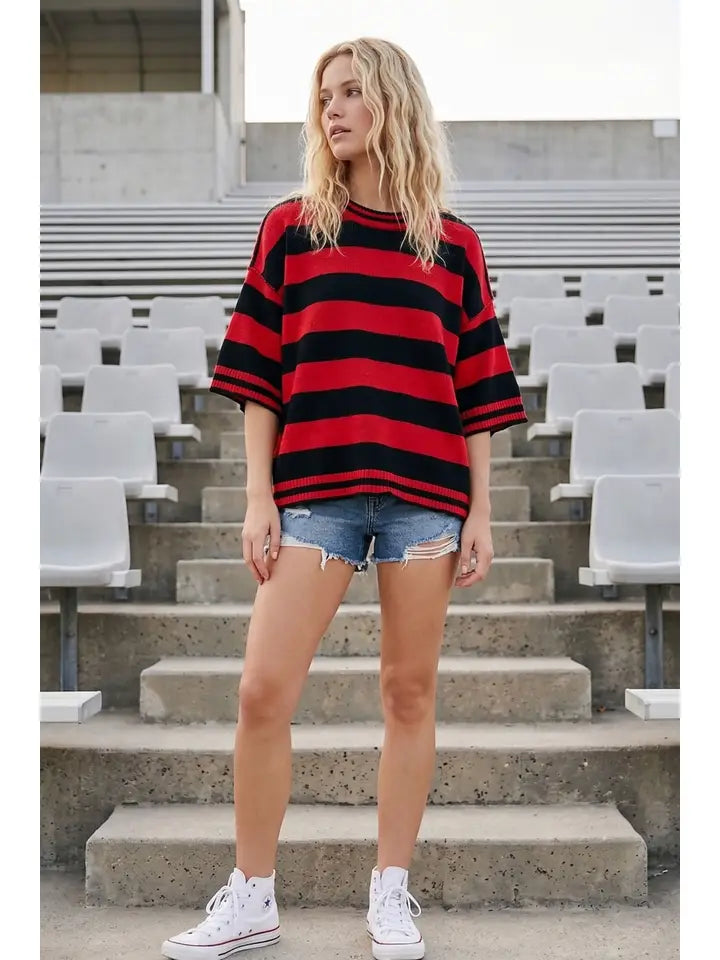 GAMEDAY RED/BLACK TOP