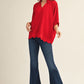 RED SCALLOP TOP