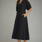 WOMENS BLACK SIDE SEAM DRESS