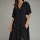 WOMENS BLACK SIDE SEAM DRESS