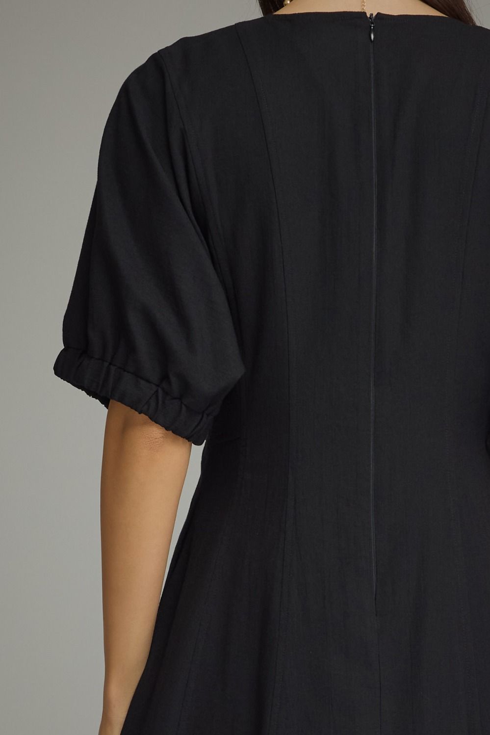 WOMENS BLACK SIDE SEAM DRESS