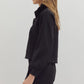 SCALLOP BLACK PULLOVER