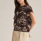 WM WESTERN BROWN SWEATERTOP