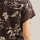 WM WESTERN BROWN SWEATERTOP