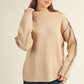 STITCHED OATMEAL SWEATER