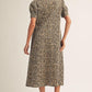 LEOPARD WOVEN DRESS