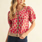 LEOPARD FUCHSIA CARDI
