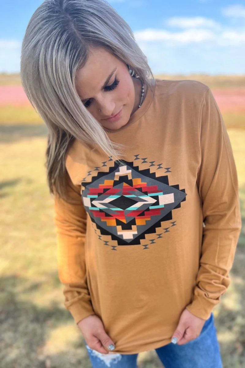 FALL SUNSET LS TEE