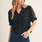 LEOPARD CONTRAST BLACK TOP