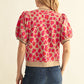 LEOPARD FUCHSIA CARDI