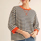 STRIPE 3/4 BLACK TOP