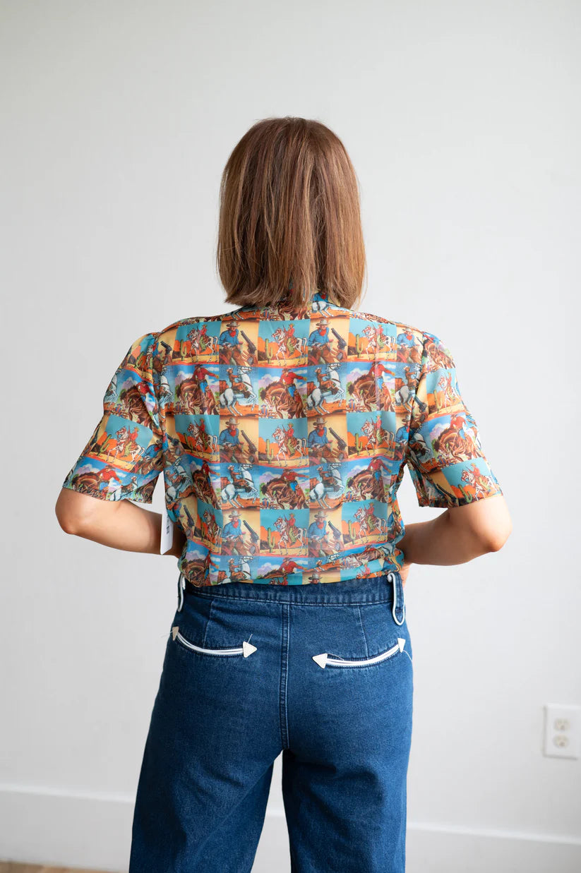 RETRO DENIM ARROW JEAN