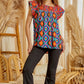 Aztec Emb. Multi Color Top