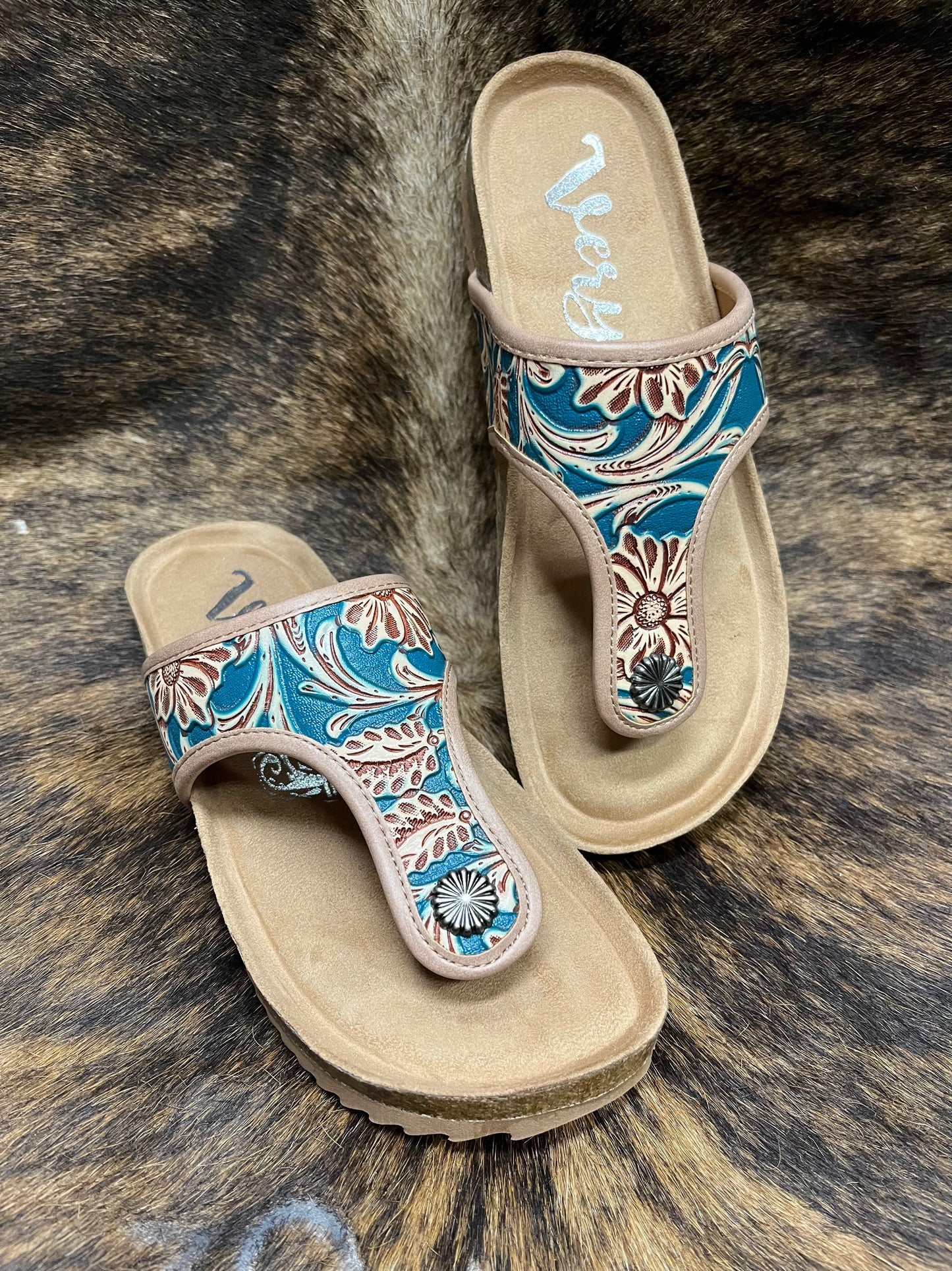 Very G Darla Turquoise Sandal