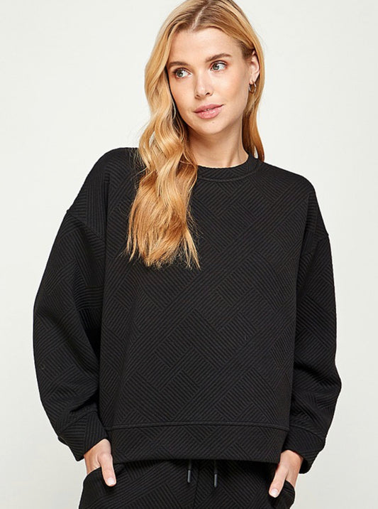 Textured Lounge LS Sweatshirt