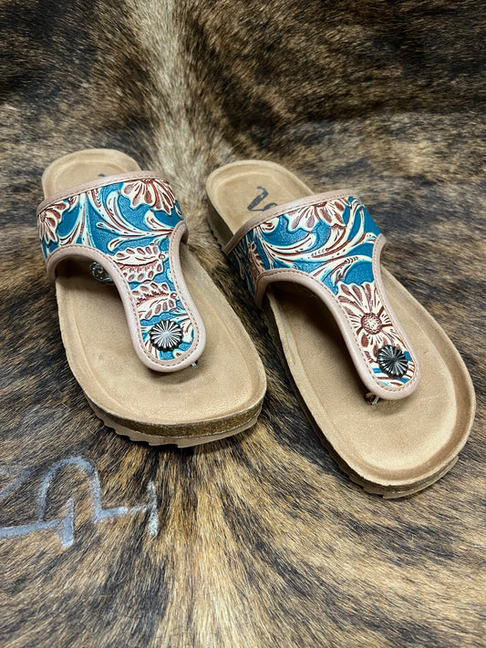 Very G Darla Turquoise Sandal