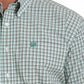 Cinch Mn Green/White Plaid SS