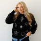 BLACK/SILVER CACTUS SWEATER