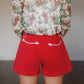 HOWDY DENIM RED SHORTS
