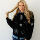BLACK/SILVER CACTUS SWEATER