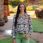 COWBOY STAMP SNAP LONG SLEEVE BUTTON UP
