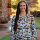 COWBOY STAMP SNAP LONG SLEEVE BUTTON UP