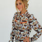 COWBOY STAMP SNAP LONG SLEEVE BUTTON UP