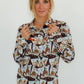 COWBOY STAMP SNAP LONG SLEEVE BUTTON UP