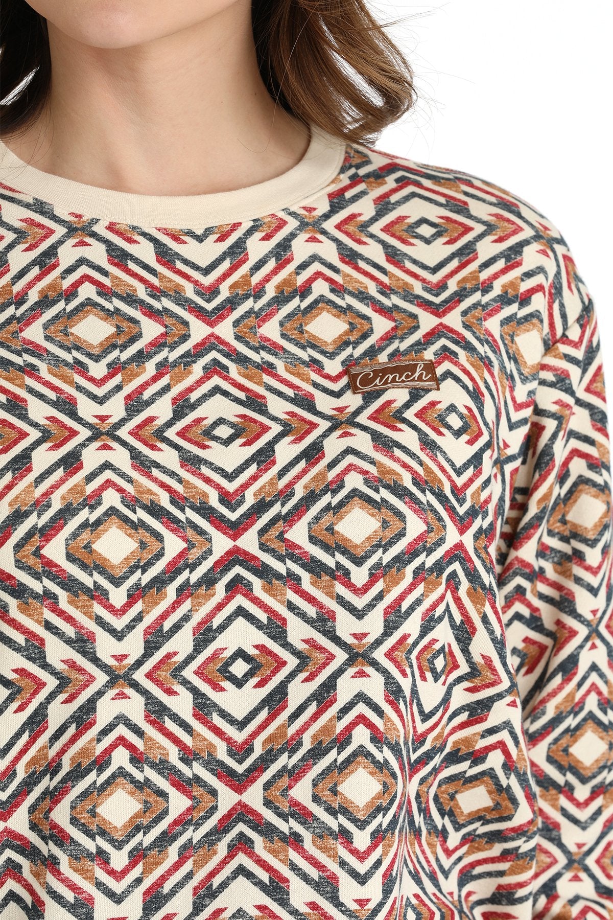 CINCH WM AZTEC PRINT SWEATER