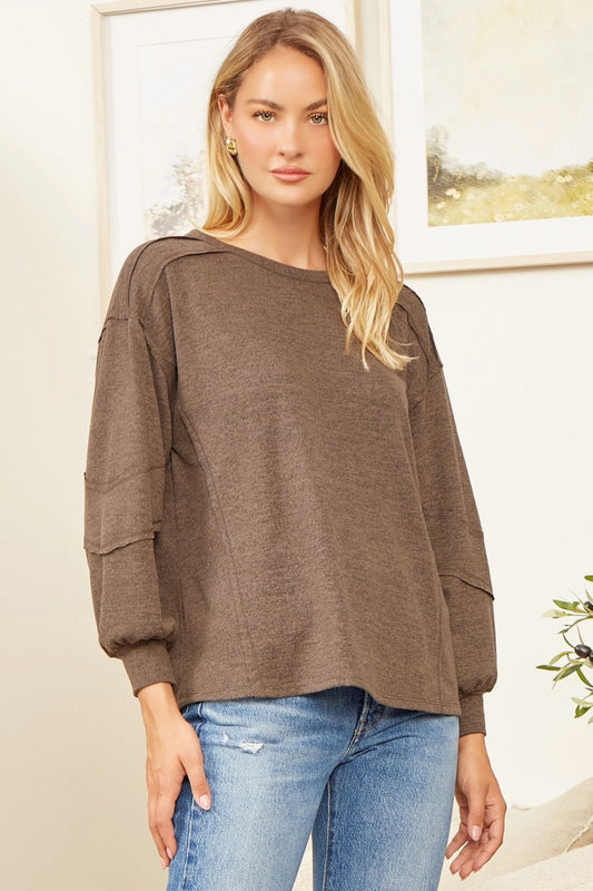 HACCI MOCHA LS TOPS