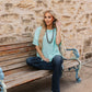 ROUND NECK BASIC MINT TEE