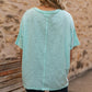 ROUND NECK BASIC MINT TEE
