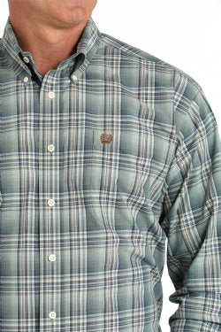 CINCH MN PASTEL PLAID LS