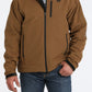 CINCH MNS BROWN BONDED JACKET