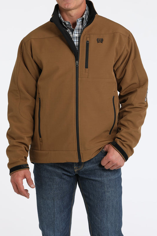 CINCH MNS BROWN BONDED JACKET