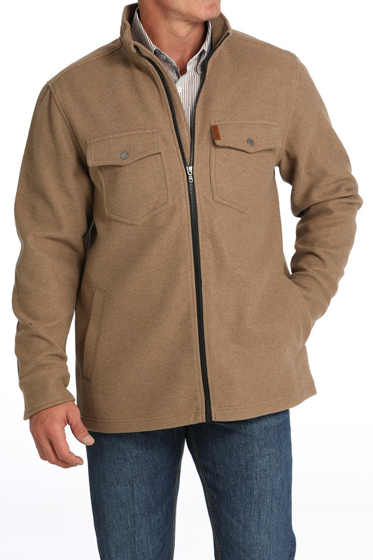 CINCH MNS KHAKI SHIRT JACKET