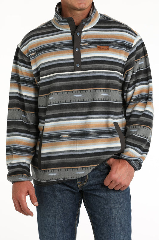 CINCH MNS BLK/TAN FLEECE