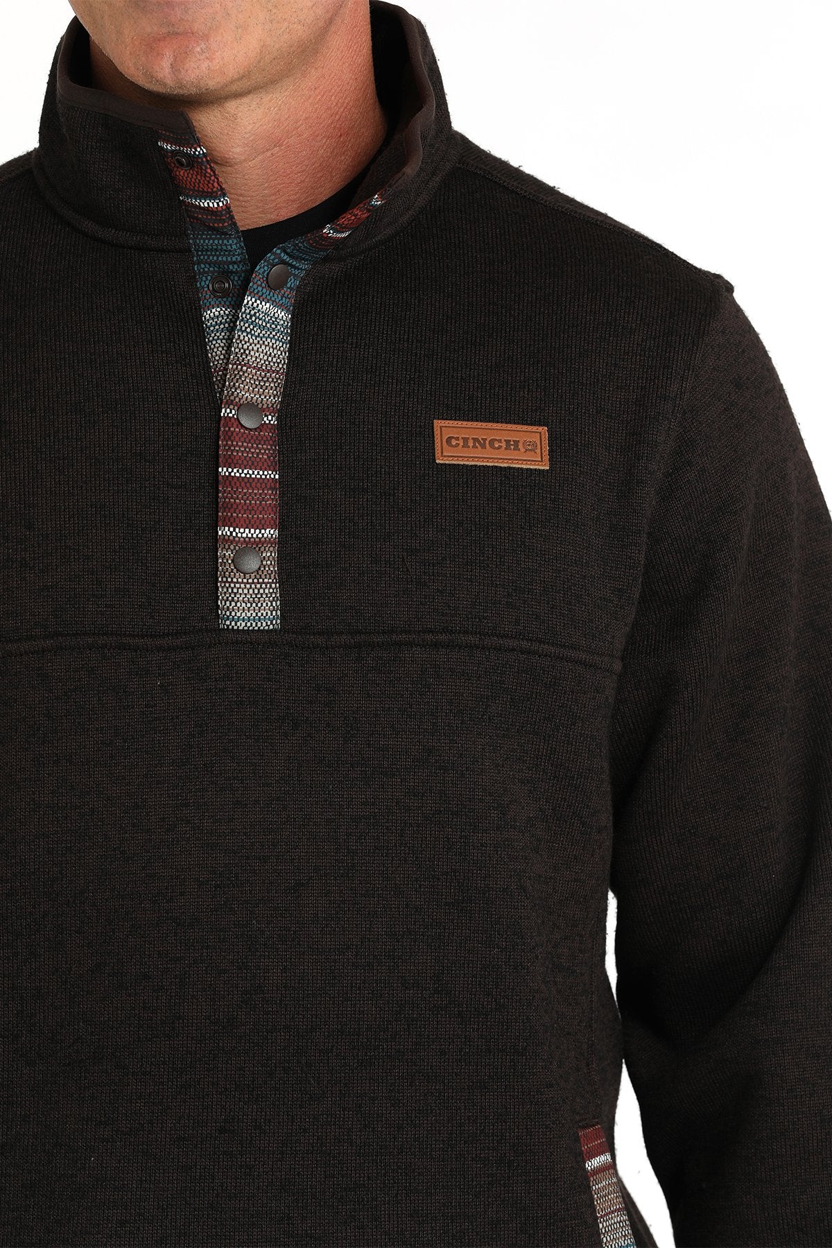 CINCH MN SOLID BROWN SWEATER