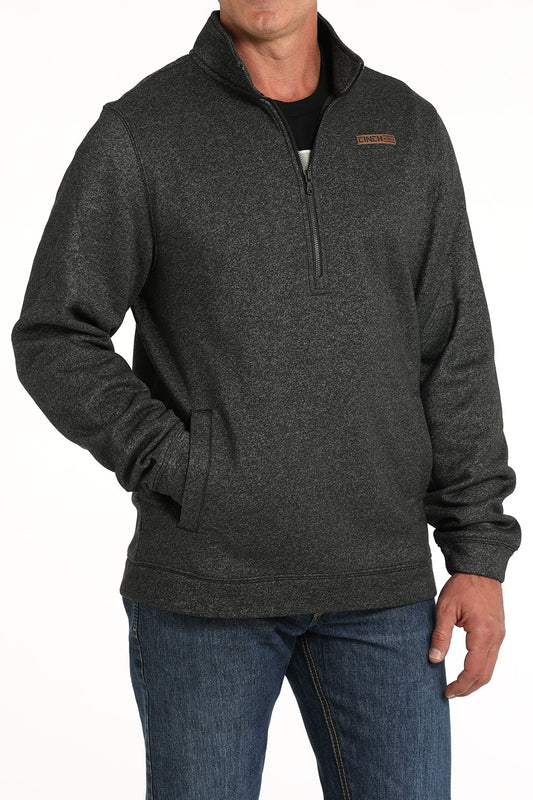 CINCH MN BLACK 1/2 ZIP PULLOVER