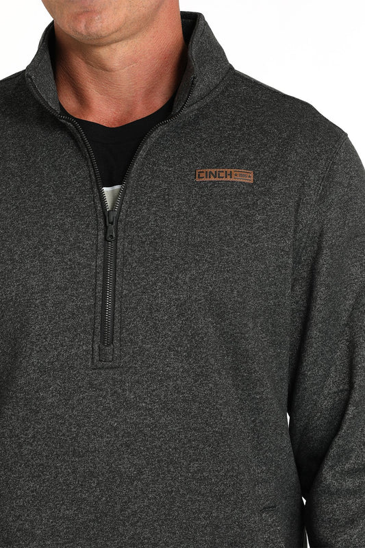 CINCH MN BLACK 1/2 ZIP PULLOVER