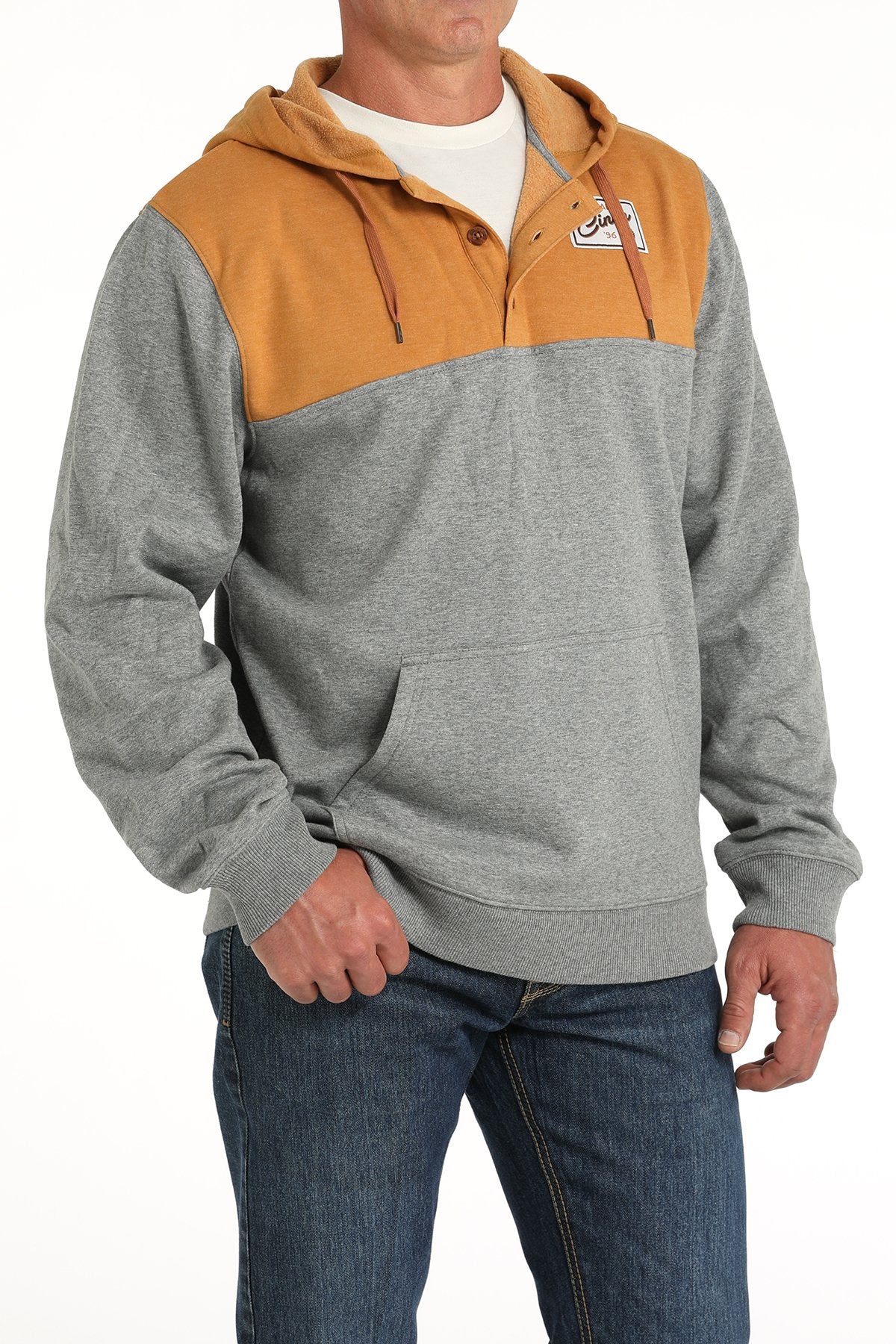 CINCH MENS 2TONE HOODIE