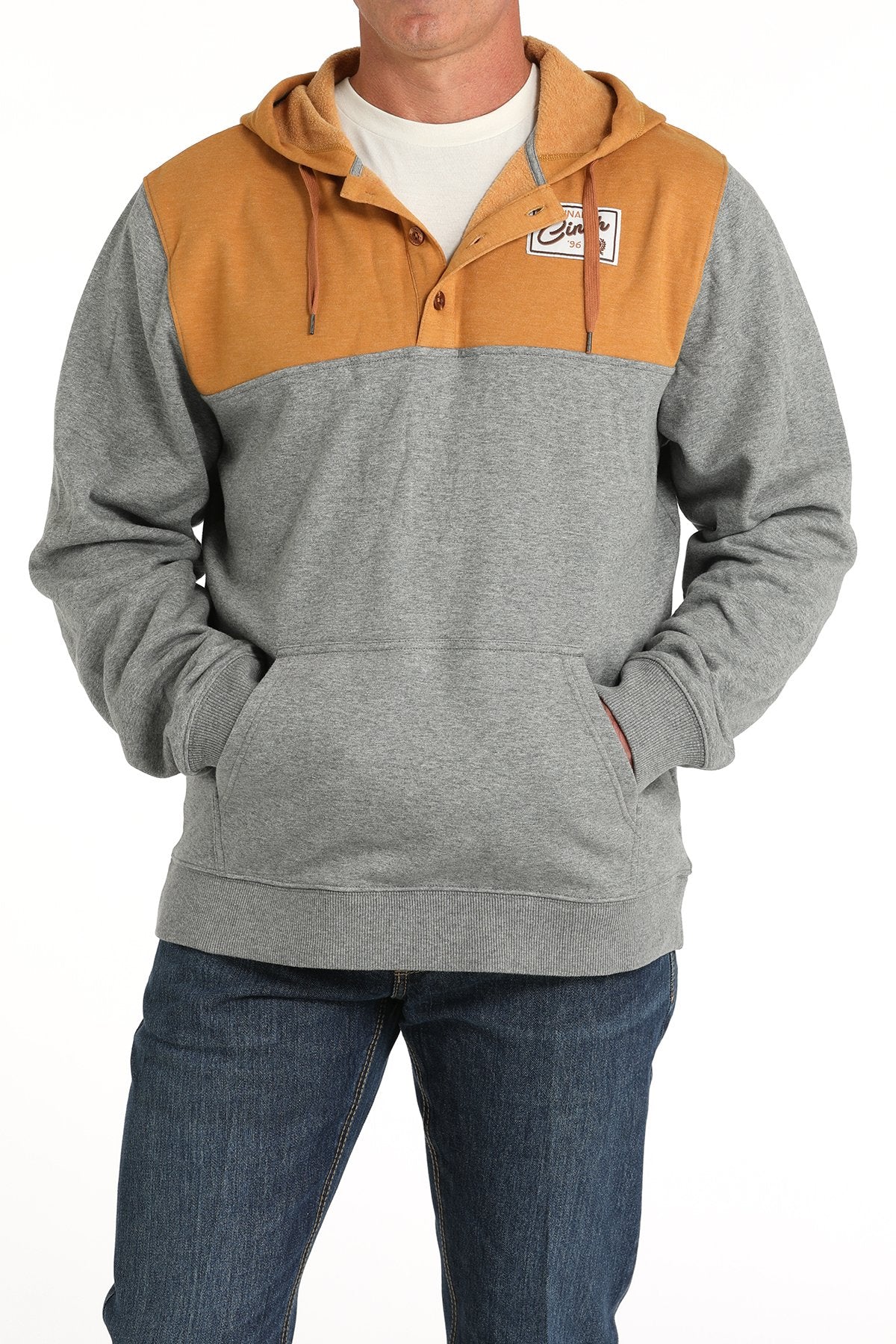 CINCH MENS 2TONE HOODIE