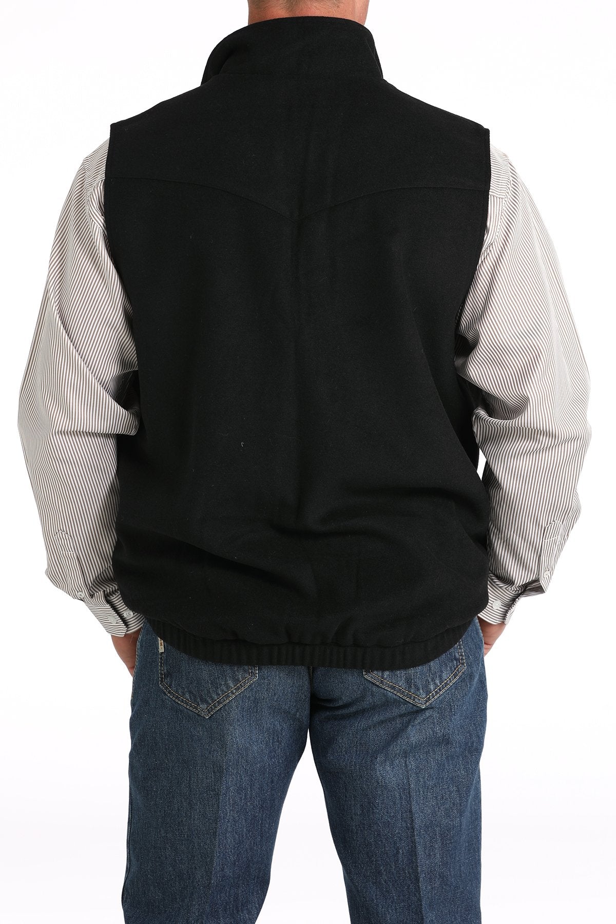 CINCH MN CC WOOLY BLK VEST