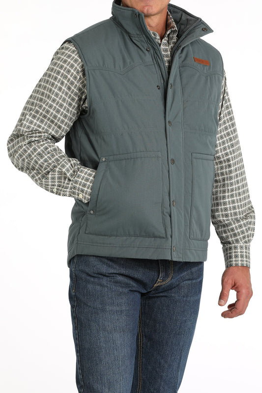 CINCH MN QULTED BLUE VEST