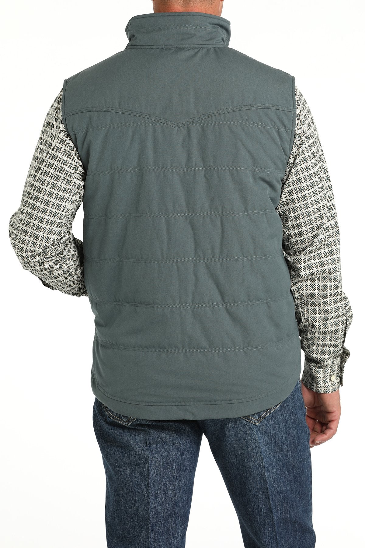 CINCH MN QULTED BLUE VEST